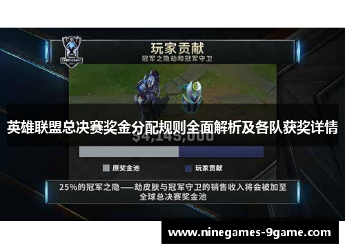 英雄联盟总决赛奖金分配规则全面解析及各队获奖详情